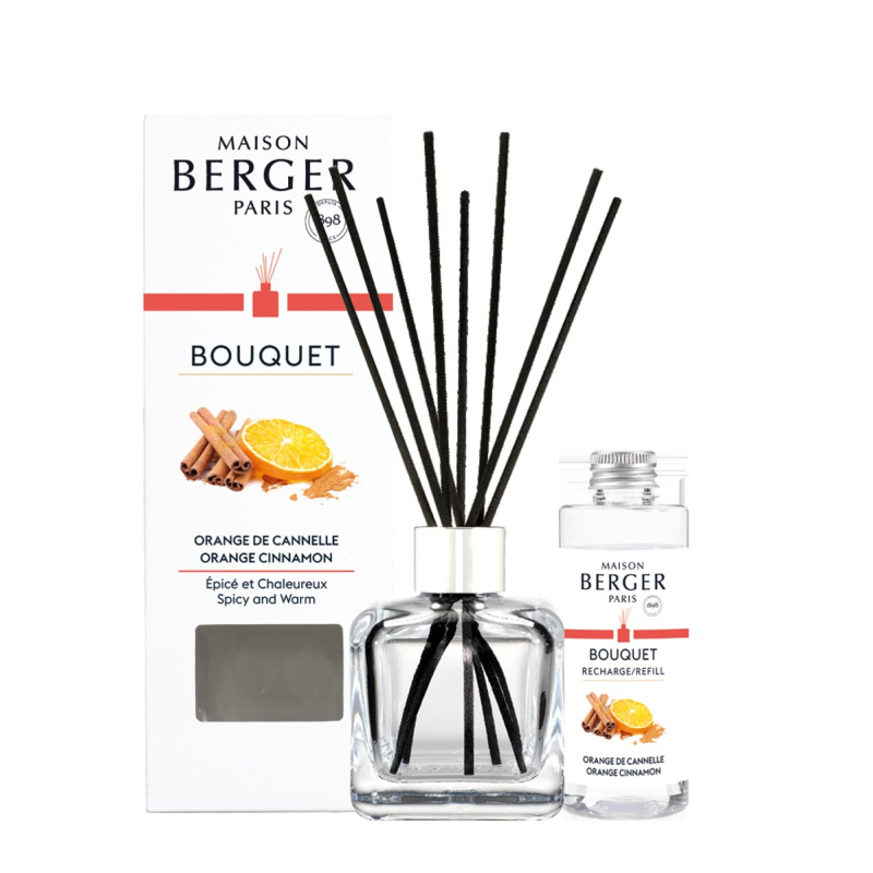 Maison Berger Paris Aroma difuzér Cube + náplň Pomeranč a skořice 100 ml 7752