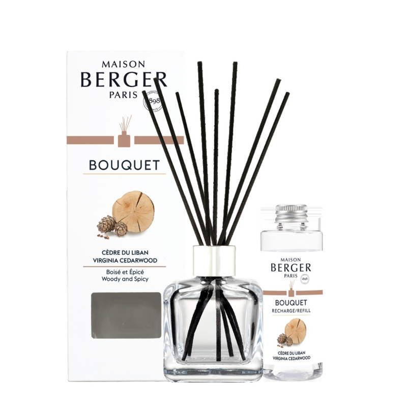 Maison Berger Paris Aroma difuzér Cube + náplň Libanonský cedr 100 ml 7754