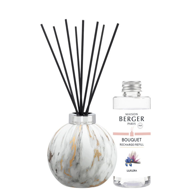Maison Berger Paris Aroma difuzér Marbure, bílý + náplň Magnolie 180 ml 7771
