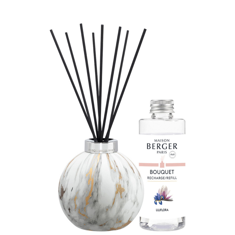 Maison Berger Paris Aroma difuzér Marbure, bílý + náplň Magnolie 180 ml 7771