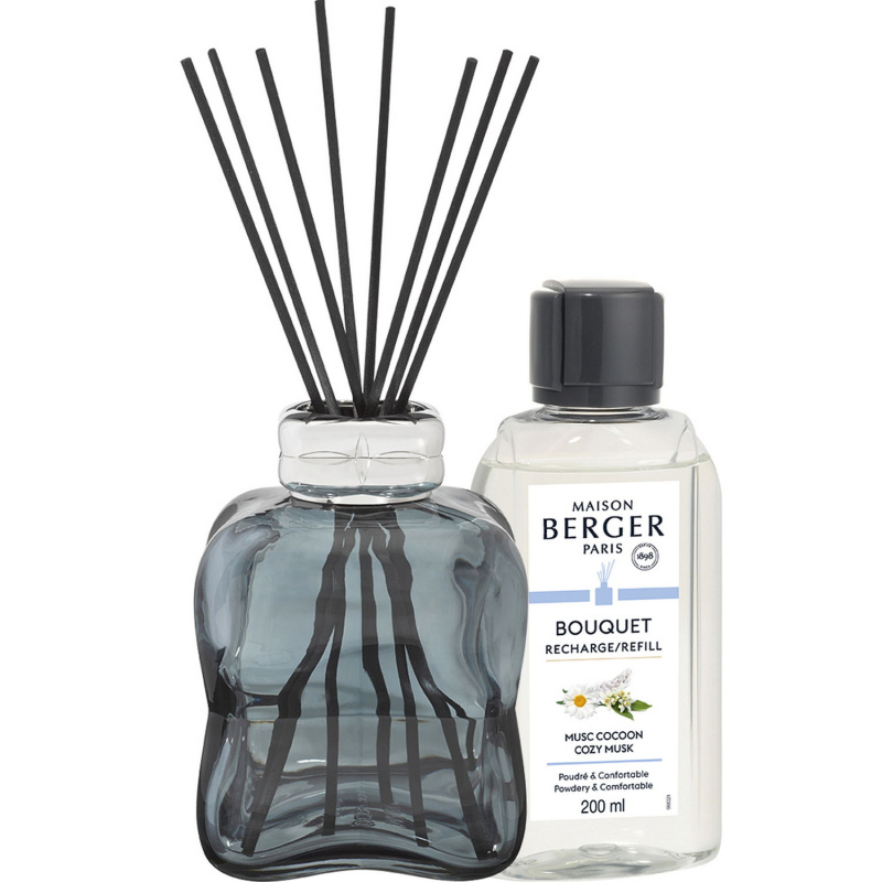 Maison Berger Paris Aroma difuzér Cosy, modrý + náplň Uklidňující pižmo 200 ml 7827