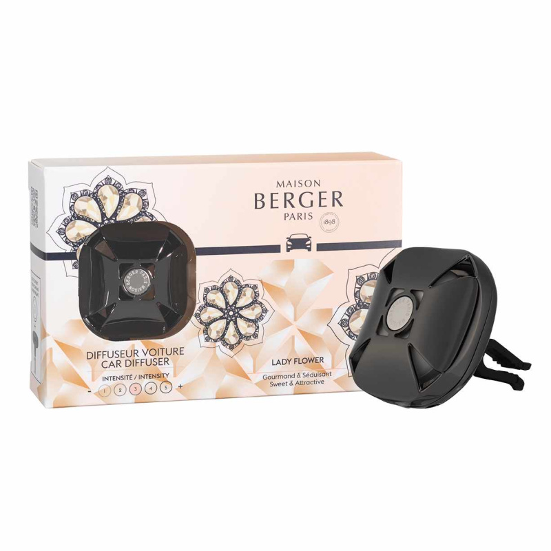 Maison Berger Paris Vůně do auta Eternity Lady Flower – černé pouzdro 7838