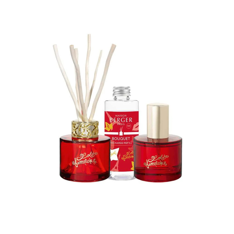 Maison Berger Paris Dárková sada Duo Mini: aroma difuzér s náplní 90 ml + bytová vůně 50 ml, Lolita Lempicka – Sweet 7851