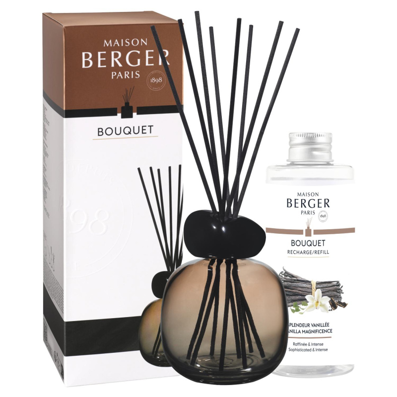 Maison Berger Paris Aroma difuzér Mineral, béžový + náplň Velkolepá vanilka 180 ml 7856