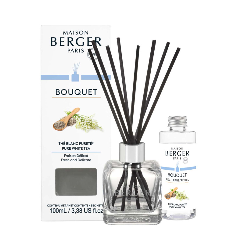 Maison Berger Paris Aroma difuzér Cube + náplň Čistý bílý čaj 100 ml 7921