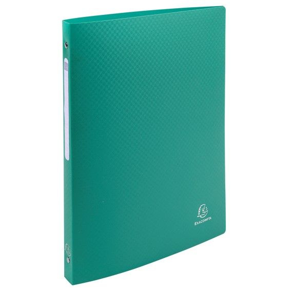 4-Kroužkový pořadač s popisovatelným štítkem, A4, 2 cm, PP - zelený