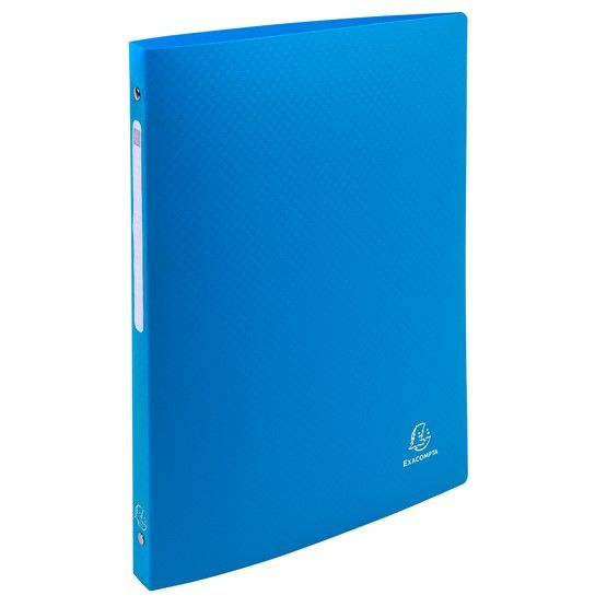 4-Kroužkový pořadač s popisovatelným štítkem, A4, 2 cm, PP - modrý