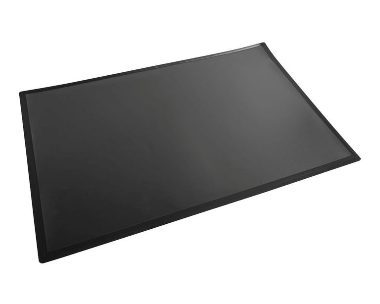 Podložka na stůl 37,5 × 57,5 cm, černá s transparentní kapsou