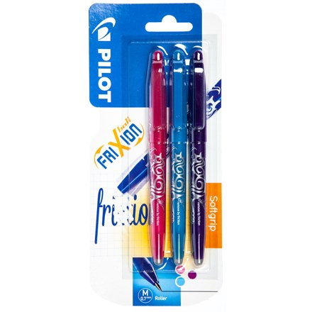 PILOT Frixion Ball Pero 0,7 mm fialové/růžové/sv.modré 3 ks