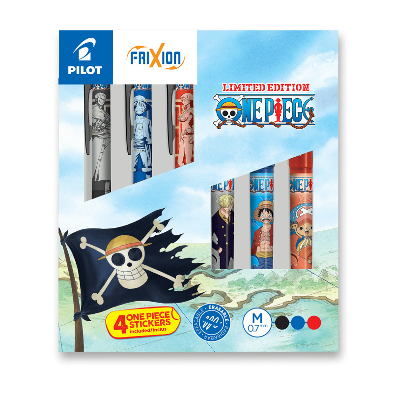 Pilot Frixion One Piece - roller - sada 6 ks