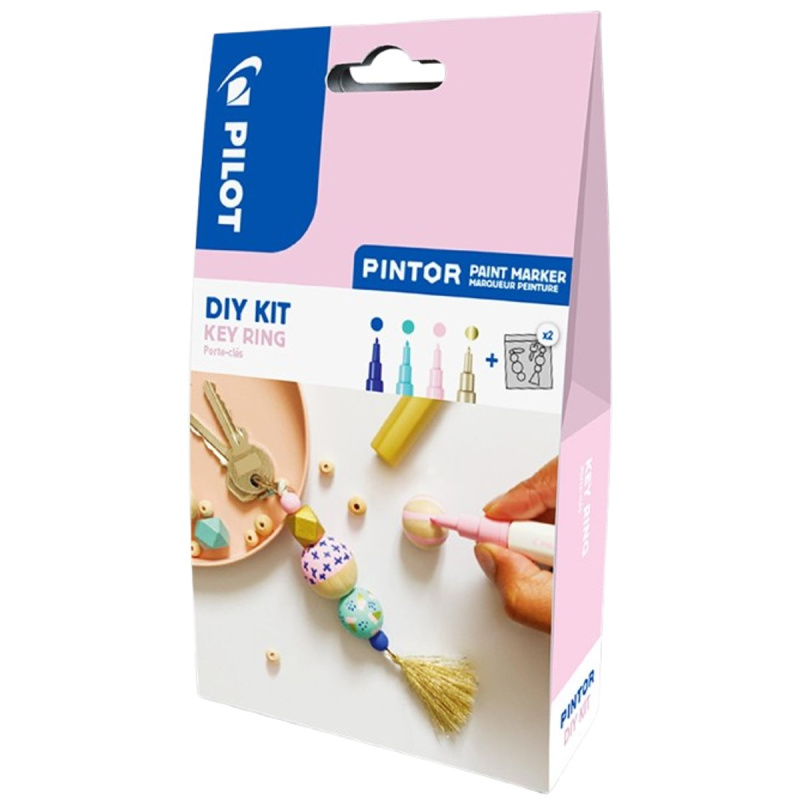 Sada 4 kusov akrylových popisovačov Pintor, (EF) extra tenký, prívesok na kľúče