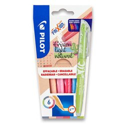 Pilot Frixion Light Natural Colors - zvýrazňovač - sada 6 ks