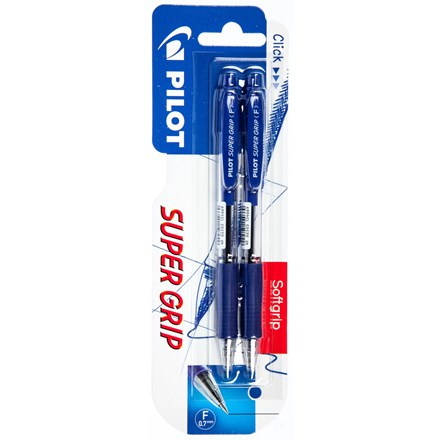 PILOT Super Grip Kuličkové pero modré 2 ks