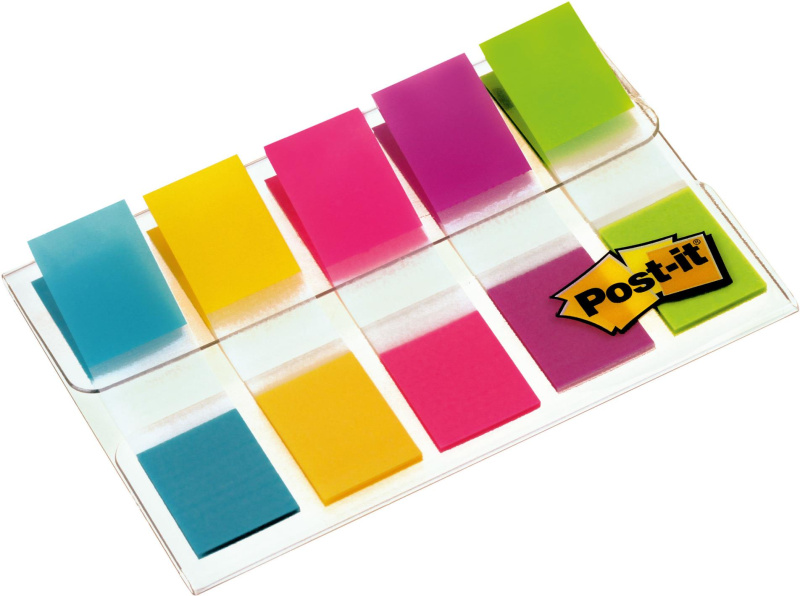 Záložky s transparentním zásobníkem Post-it - 11,9 x 43,1 mm, 5 ks