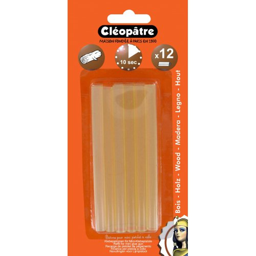 Cleopatre Náplně do tavné pistole EXTRA STRONG na dřevo 12ks