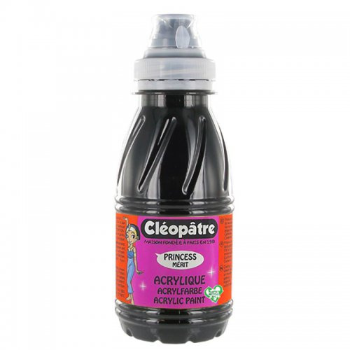 Cleopatre Akrylová barva CLEOPATRE 250 ml ČERNÁ