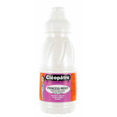 Cleopatre Akrylová barva CLEOPATRE 250 ml PERLEŤOVÁ BÍLÁ
