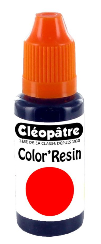 Cleopatre Barevná pryskyřice ČERVENÁ - transparentní barvivo pro pryskyřice 15ml
