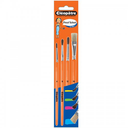 Cleopatre Sada školní štětce Pony CLEOPATRE 4 ks