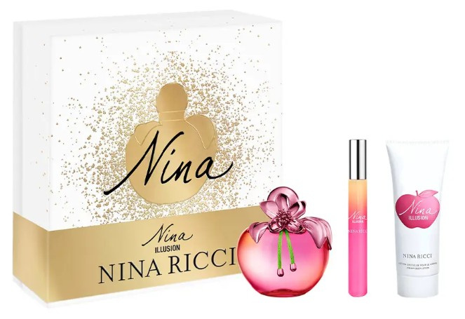 Nina Ricci Nina Illusion - EDP 80 ml + tělové mléko 75 ml + EDP 10 ml