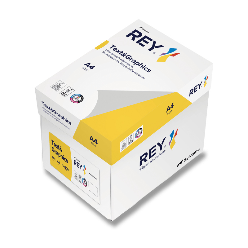 Rey Text&Graphics - xerografický papír - A4, 80 g, 5 x 500 listů