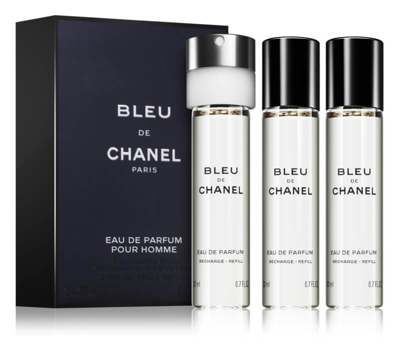 Chanel Bleu de Chanel travel refill parfémovaná voda náhradní náplň pro muže 3 x 20 ml