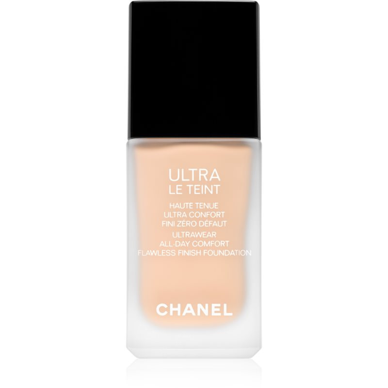 Chanel Ultra Le Teint Flawless Finish Foundation dlouhotrvající matující make-up pro sjednocení barevného tónu pleti odstín BR12 30 ml