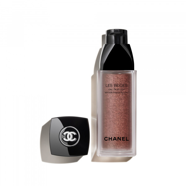 Chanel Les Beiges Water-Fresh Blush tekutá tvářenka odstín Intense Coral 15 ml