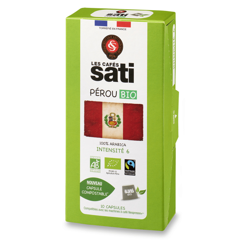 Sati Peru BIO - kávové kapsle - 10 kapslí