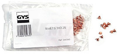 GYS France Navařovací vytahovací hřeby O  3 x 3,25 GYS 049345 sada 100ks