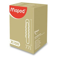 Sponky Maped neklouzavé 77 mm, 100 ks, krabička