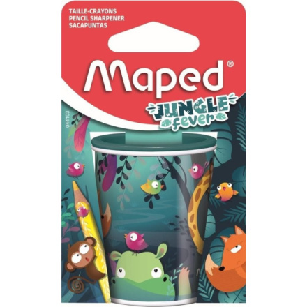 Ořezávátko Maped Can Jungle Fever 2 otvory, blistr Maped