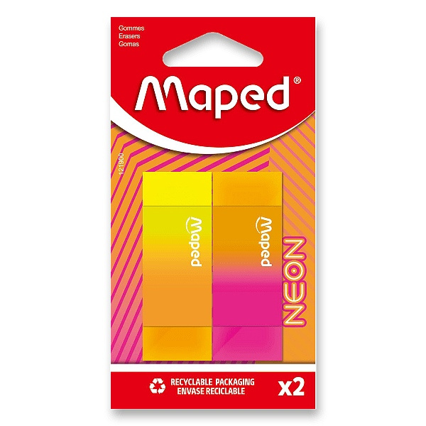 Pryž Maped Neon 2 ks, blistr Maped