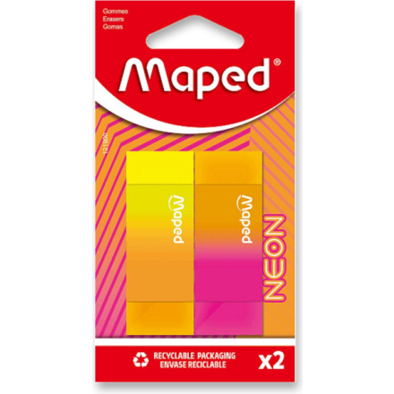Pryž Maped Neon 2 ks, blistr Maped