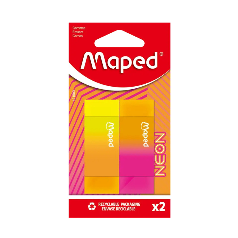 Pryž Maped Neon 2 ks, blistr Maped
