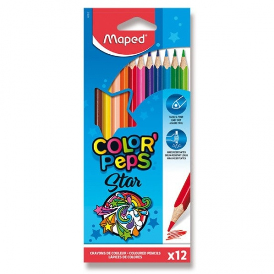 MAPED Pastelky trojboké Color'Peps 12ks