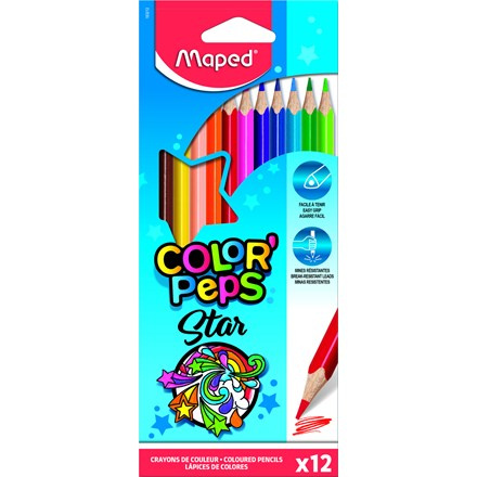 MAPED Pastelky trojboké Color'Peps 12ks