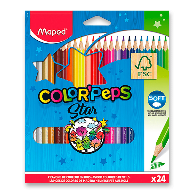MAPED Pastelky trojboké Color'Peps 24ks