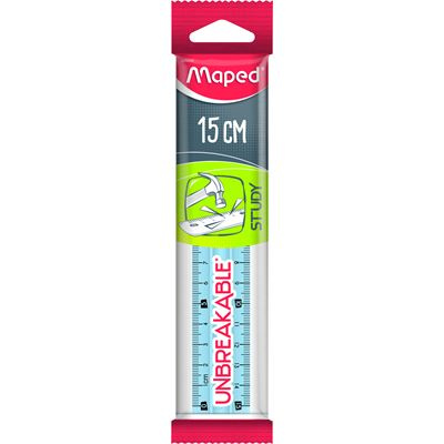 Pravítko Maped Study Unbreakable 15 cm, mix barev