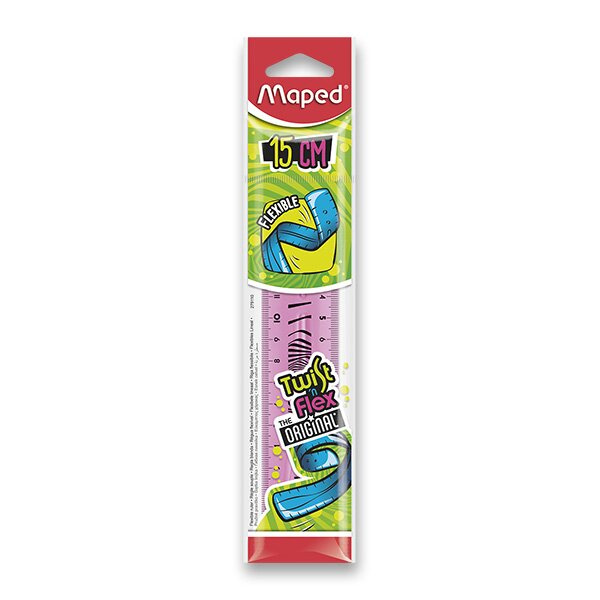 Pravítko Maped Twist´n Flex 15 cm, mix barev
