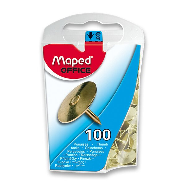 Připínáčky zlaté 100 ks Maped
