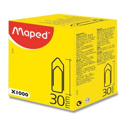 Maped Medium Clips - kancelářské ocelové sponky - 30 mm, 1000 ks