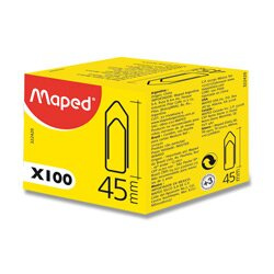 Maped Standard Clips - kancelářské ocelové sponky - 45 mm, 100 ks