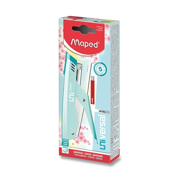 Sešívačka Maped Universal Plier Pastel 26/6 na 20,25 listů Maped