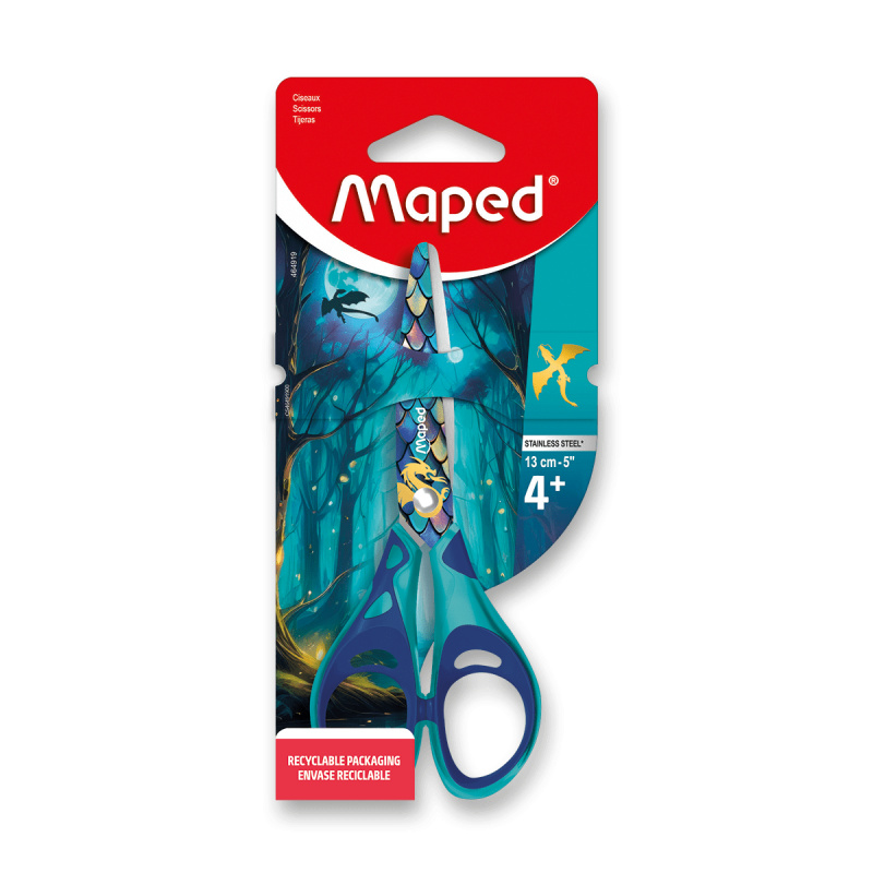Nůžky Maped Dragon - 13 cm, blistr Maped
