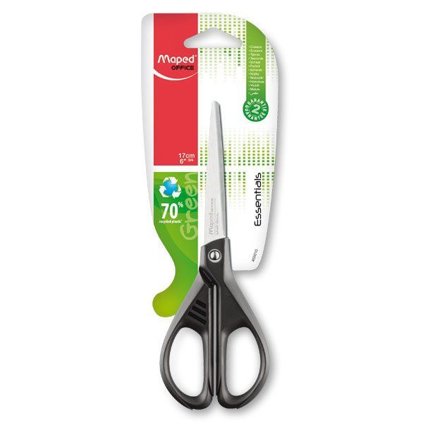 Nůžky Essentials Green 17cm symetrické blistr Maped