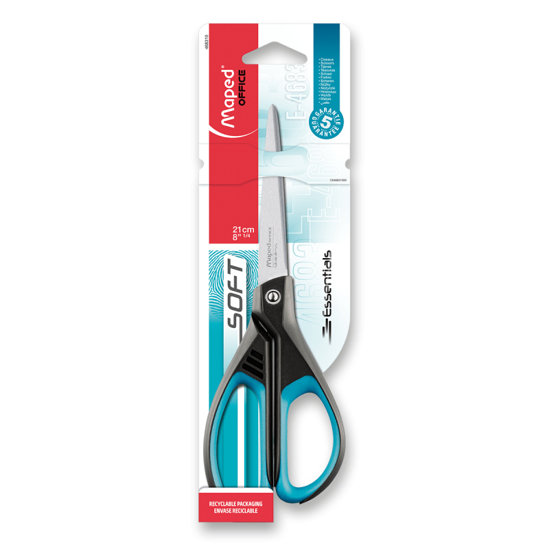 Nůžky Essentials Soft 21 cm asymetrické blistr Maped