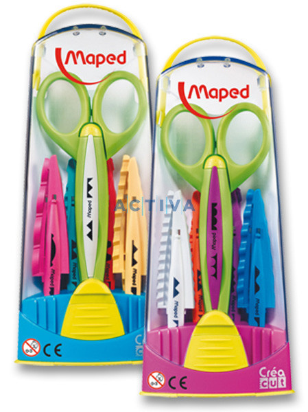 Créa Cut nůžky s 5 páry čepelí v boxu Maped
