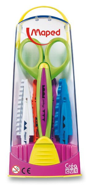 Créa Cut nůžky s 5 páry čepelí v boxu Maped