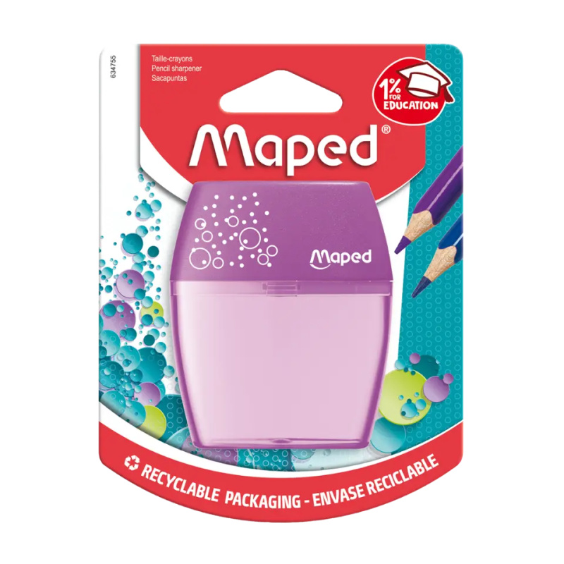MAPED Dvojité ořezávátko s dózou 1ks (mix)